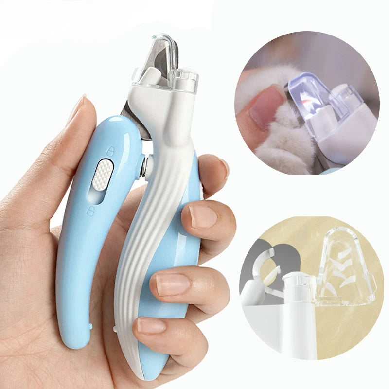 Professional Pet Nail Clippers with Led Light Pet Claw Grooming Scissors for Dogs Cats Small Animals Paw Nail Trimmer Pet Supply