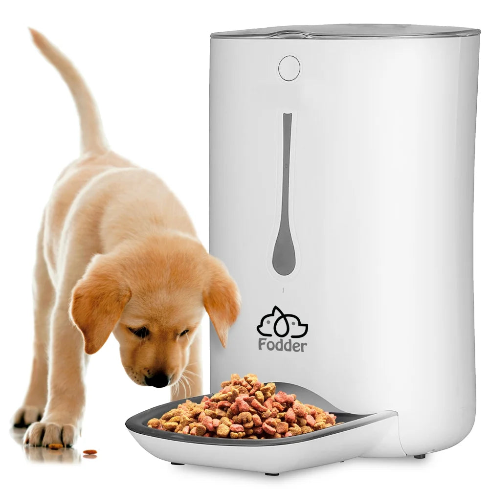 SLAPF30 - Smart Automatic Cat & Dog Food Dispenser - Digital Pet Feeder with Voice Message Playback