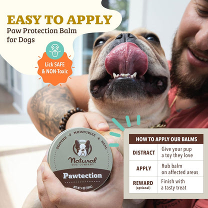 Pawtection, 1 Oz Tin, Veterinarian-Approved, All-Natural Dog Paw Balm and Moisturizer, Nourishing Dog Paw Protector for Rough Terrain and Harsh Temperatures